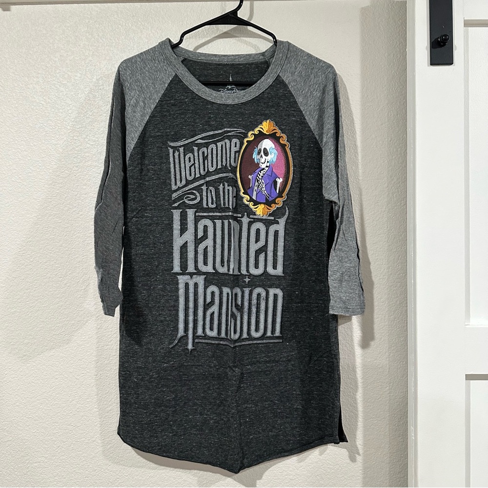 Official Disney Parks Haunted Mansion 3/4 sleeve Burnout Tee Size XL 2019